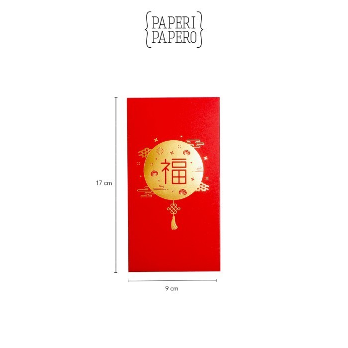 

Red Envelope Luck - Chinese Year Imlek Angpao Amplop Merah Fu Gold