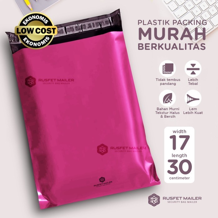 

Plastik Polymailer Pack Low Cost Amplop Polimailer 28X40Cm Rusfet