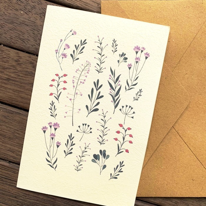 

1 Pack Kartu Ucapan Polos & Amplop Blank Greeting D Lil2