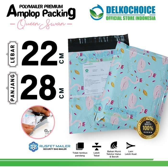 

Polymailer Queen Swan Amplop Plastik Packing Olshop Premium Pack