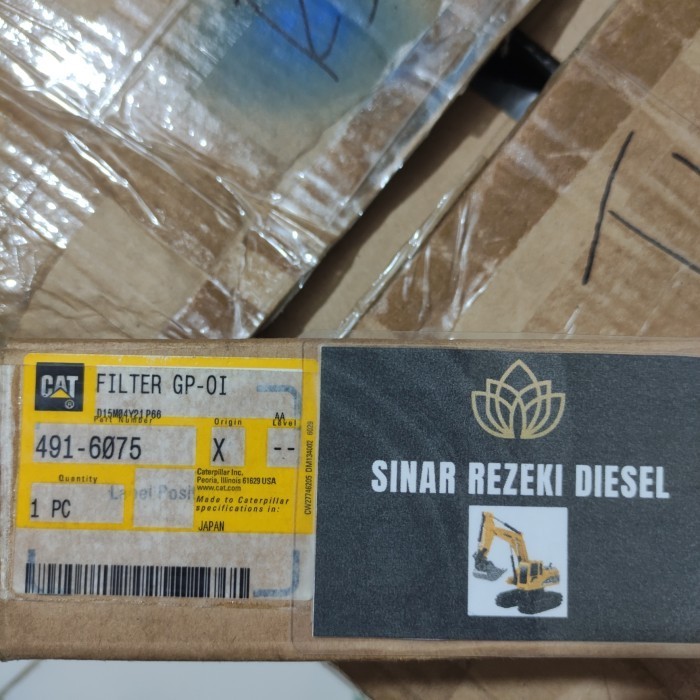 ✅New Filter 491-6075 Genuine Part Cat / Filter 491 6075 / Filter 4916075 Berkualitas