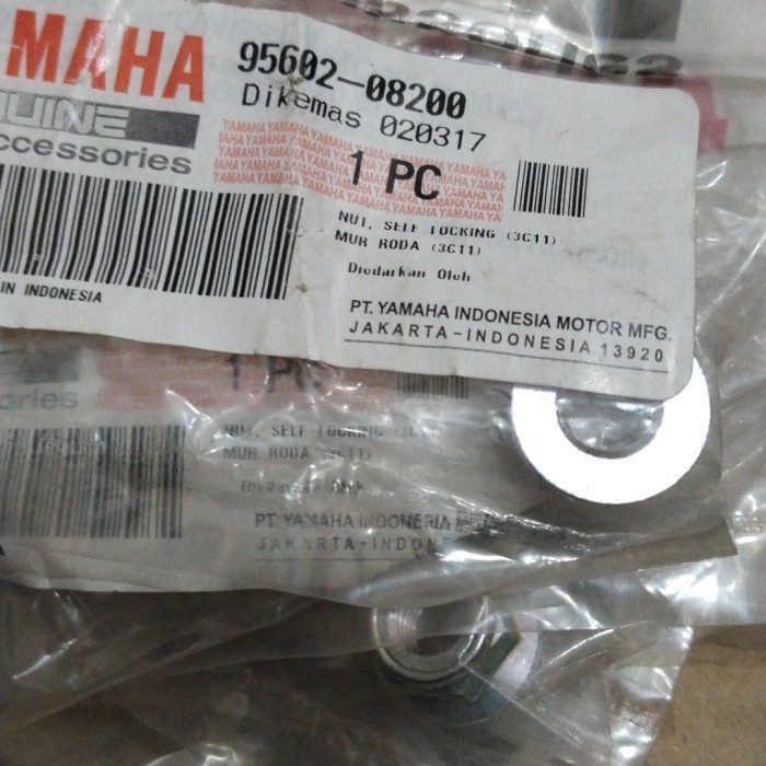 ORI 95602-08200 NUT MUR GANTUNG KENALPOT UKURAN 12 ( YAMAHA JP GROUP )