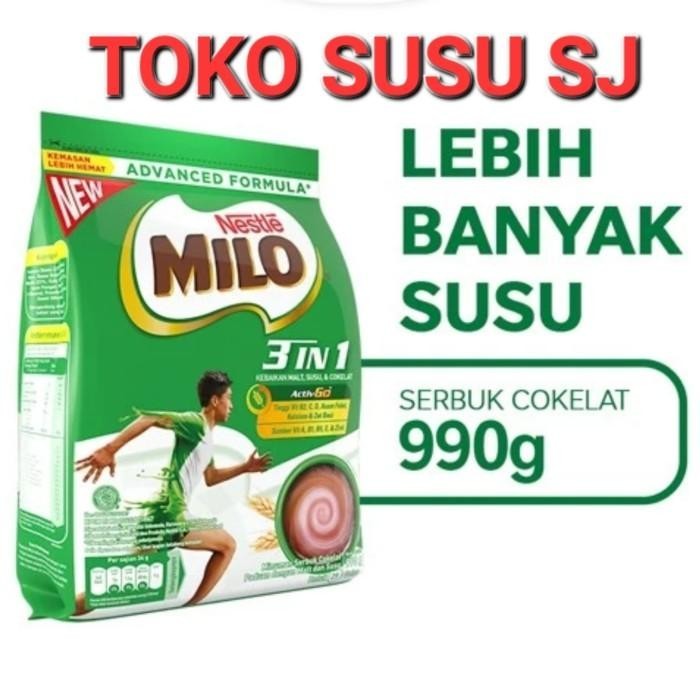 

TERBAIK MILO 3 IN 1 1 KG / MILO ACTIV-GO 3IN1 1 KG/ MILO 1KG 3IN1 + SUSU