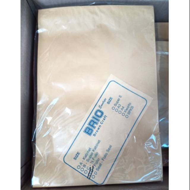 

Amplop Folio Seal/Map F4/Amplop Folio Lem/Envelop