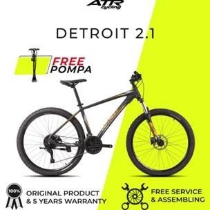 United Bike Sepeda Gunung MTB AL 27,5-27SP DETROIT 2.1 (20) GY-SLV