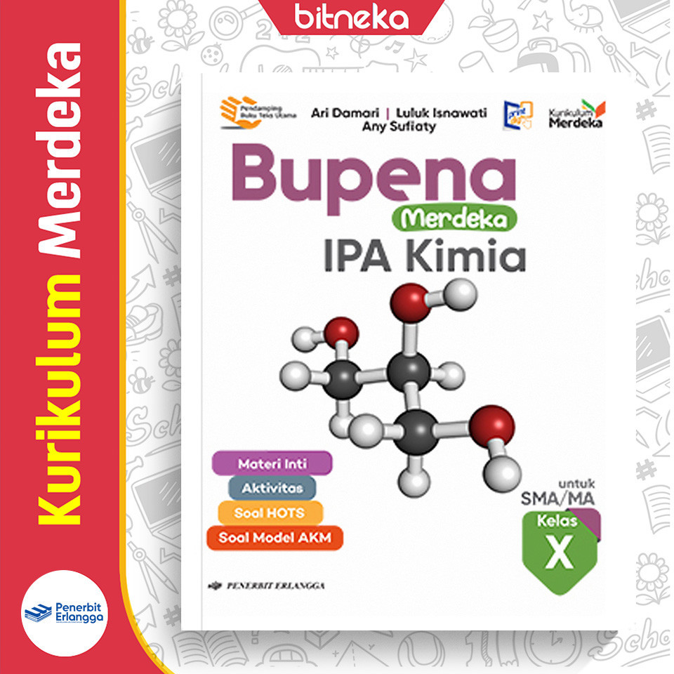 Buku BUPENA Merdeka IPA Kimia Jilid 1 SMA/MA Kelas 10 -  Ari D., Luluk I., dan Any S. K-Merdeka Erla