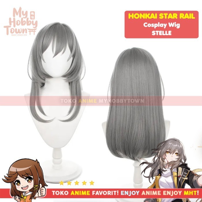 Terbaru Wig Cosplay Anime Game Honkai Star Rail Stelle Trailblazer Promo Terlaris