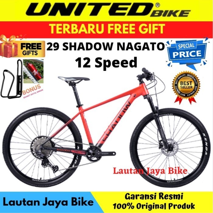 Terbaru Sepeda Gunung Mtb Shadow Nagato Rem Hidrolik Operan Gigi 12 Speed Promo Terlaris