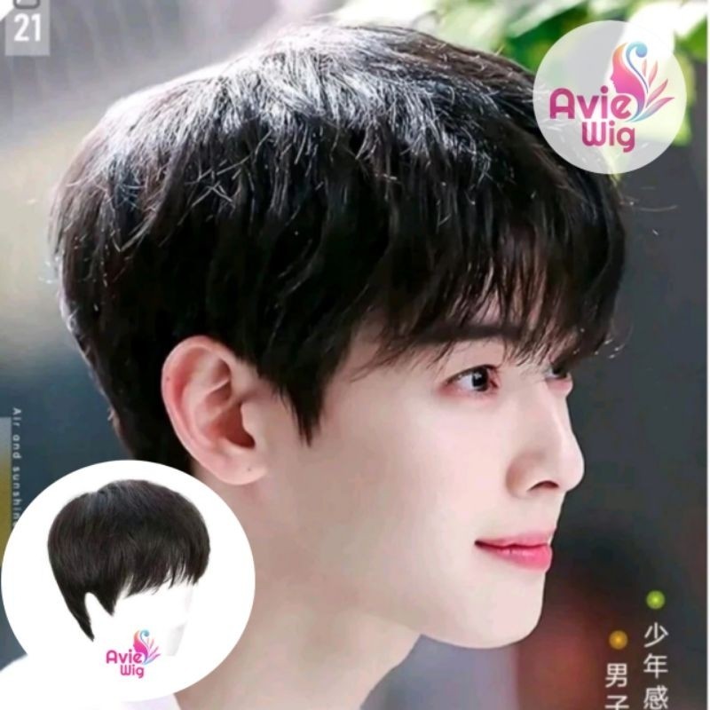 Full wig Pria Pendek / Rambut Model pria korea