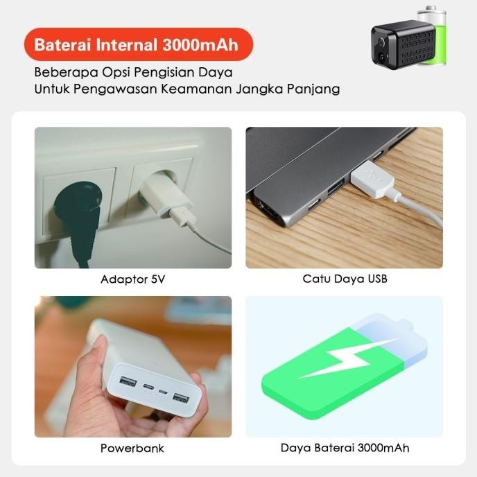 Baru XIHANCAM 5MP Kamera cctv mini tersembunyi Tanpa Kabel Spy Camera Wifi
