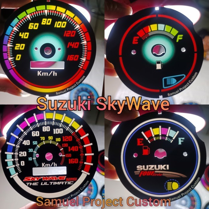 papan speedometer suzuki skywave custom