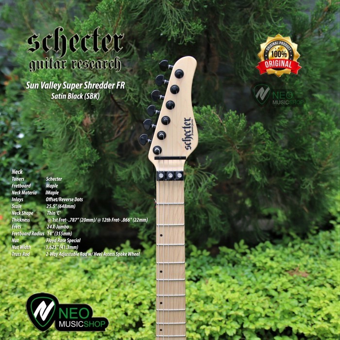 PROMO SCHECTER SUN VALLEY SS FR SBK FLOYD ROSE TREMOLO ELECTRIC GUITAR #ORIGINAL