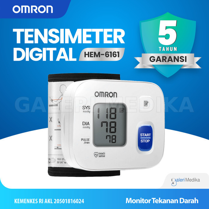 Tensimeter Omron HEM-6161 Tensi Digital Tensi Omron Pergelangan Tangan