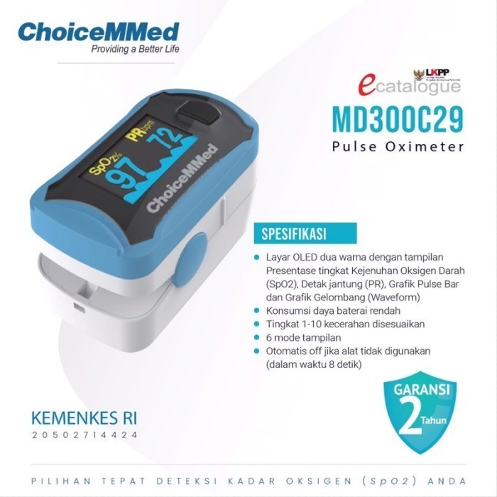 Oximeter Pulse Oxymeter Fingertip Choicemmed MD300C29 Oximeter Omron