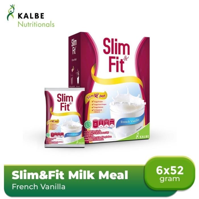 

TERBAIK SLIM&FIT MILK MEAL REPLACEMENT FRENCH VANILLA 6X52 GR