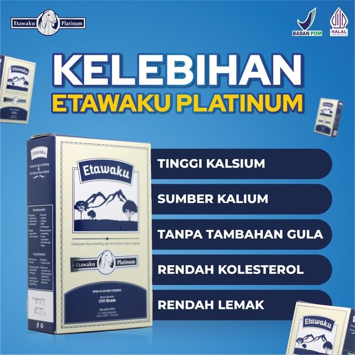 

TERBAIK ETAWAKU PLATINUM SUSU KAMBING ETAWA KESEHATAN TULANG DAN SENDI 3 BOX