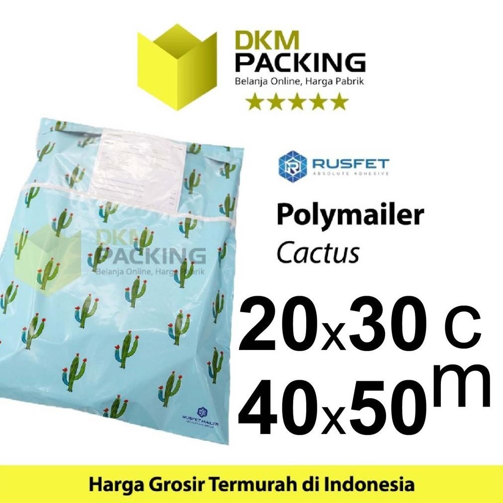 

TIO Polymailer 20cm x 30cm Polimailer Amplop Plastik Packing Motif Cactus / PACK TERLARIS
