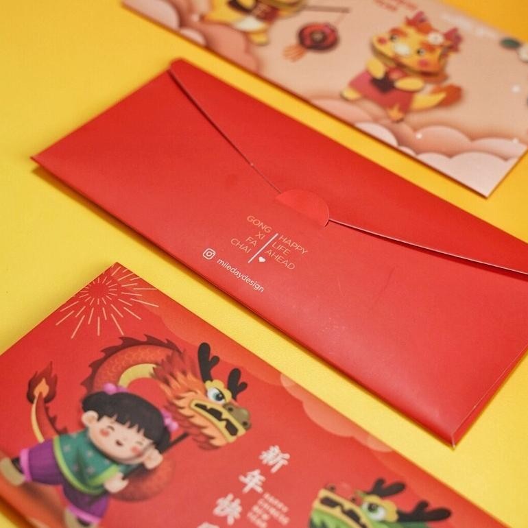 

TIO Angpao Imlek 2024 DRAGON Pop Up Uang Tanpa Dilipat TERLARIS