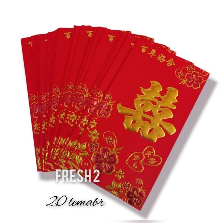 

TIO angpao shuangxi model pengantin / amplop wedding TERLARIS