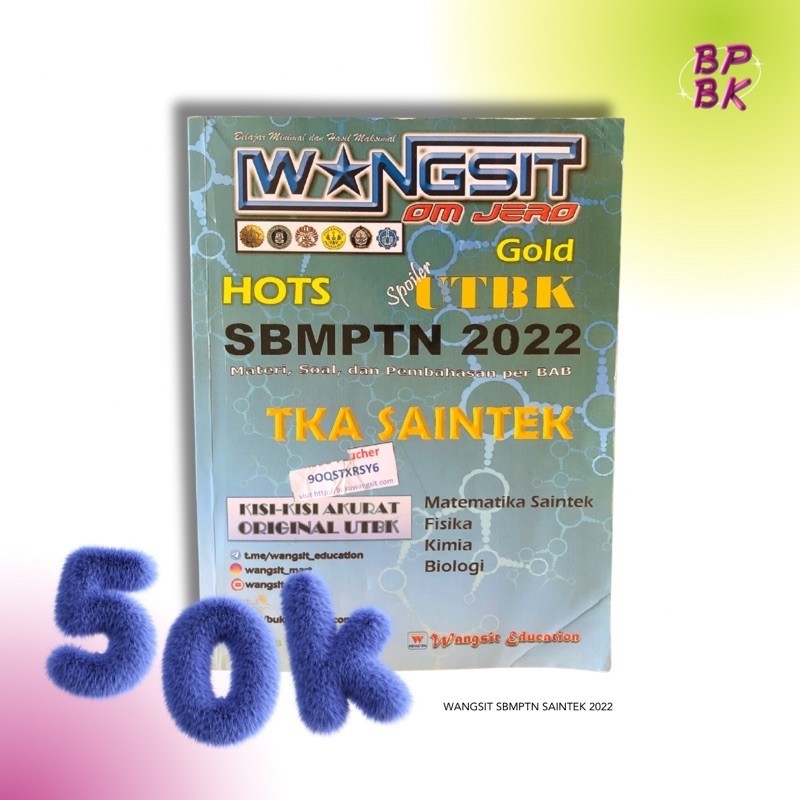Preloved Buku wangsit Om Jero SBMPTN 2022 | Buku Pelajaran Preloved, Buku Kelas 12