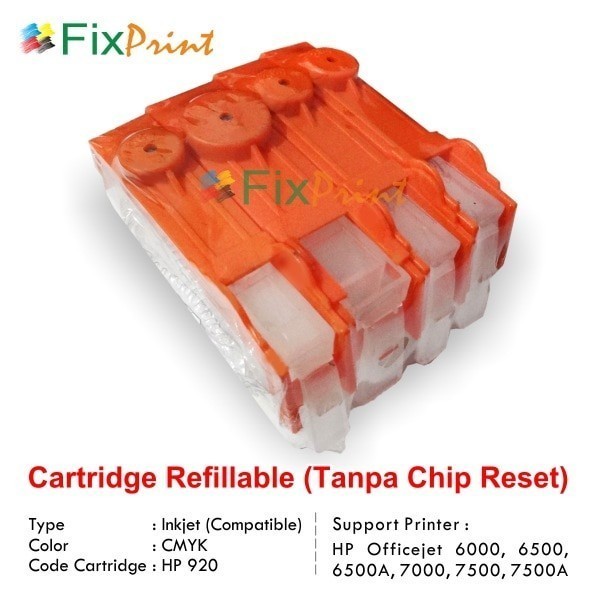 Cartridge Refillable Officejet 6000 65000 7000 920 Tanpa Chip Best