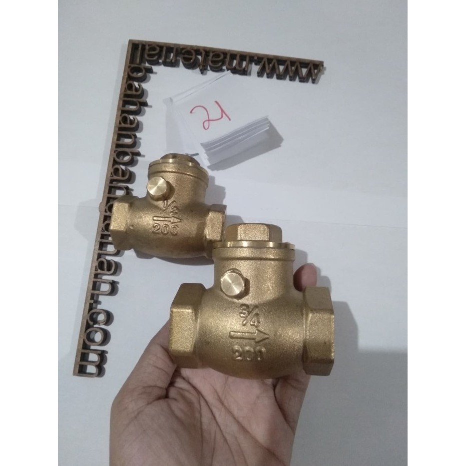 ✨New Ori Check Valve Onda 3/4 Inch Klep Satu Arah Pembuka Jalur Air Pipa Diskon