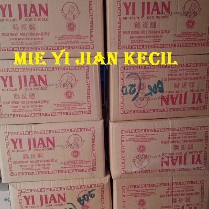 

Mi Mie Telur Yi Jian Kecil 1 Karton Dus 200Gr Kering Yijian Telor