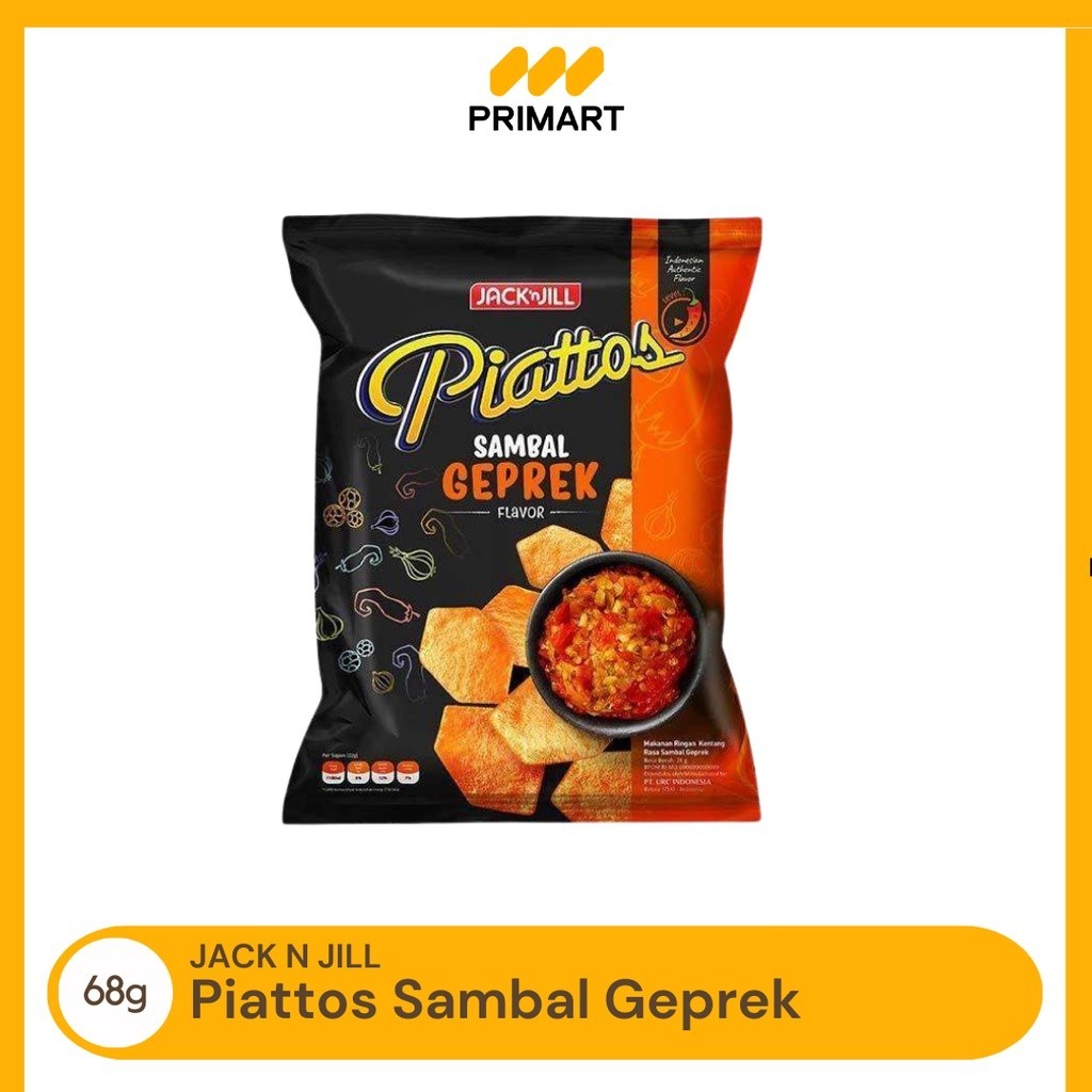 

Piatos Sambal Geprek Snack Keripik Kentang 68 gr