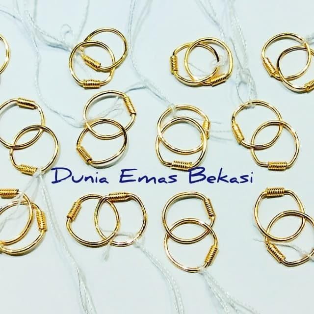 BISA COD - ANTING KENIP BAYI 1/2 GRAM EMAS 24 KARAT.