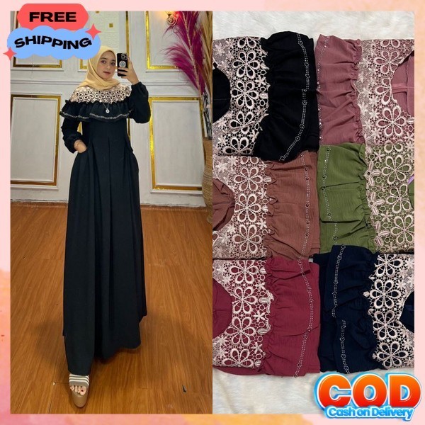 Gesmis Modern Gmis Dewasa Jumbo Remaja Baju Dress Polos Tanggung Ibu Hamil Gamus Busana Muslim Bisa 