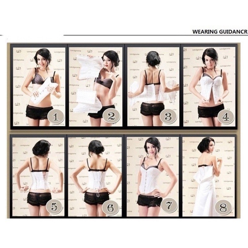 [NYAMAN DIGUNAKAN] FrBggs Simple Pattern Corset Neck Strap Korset 2623 (M-XXL)