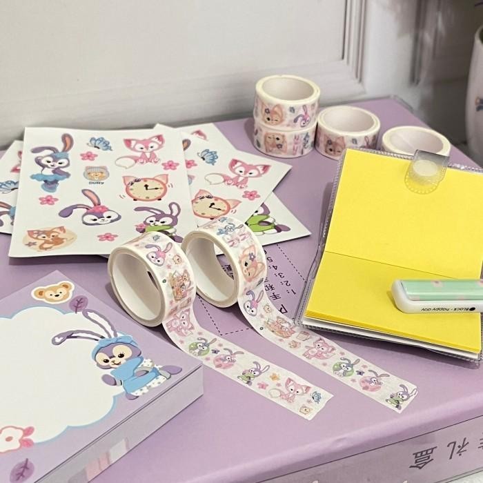 

Paket Jurnal 7 In 1 Duffy Cat Cute Lucu Warna Ungu Fancy Favorit Anak