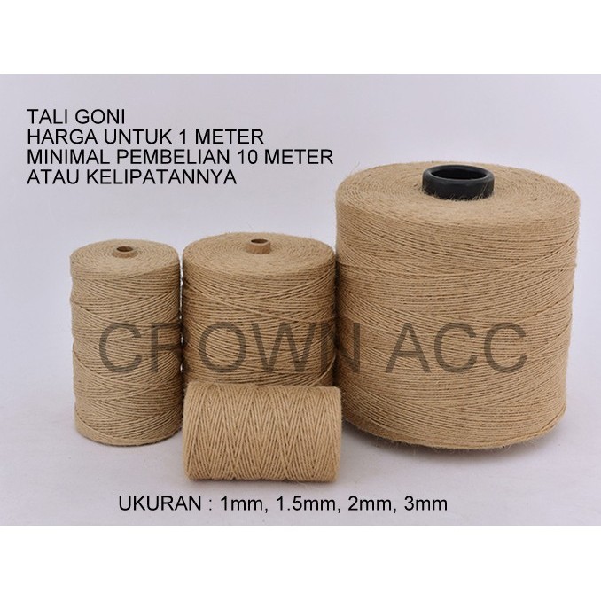 

Tali Goni Bungkus Kado Bingkisan / Tali Kado Rami Goni