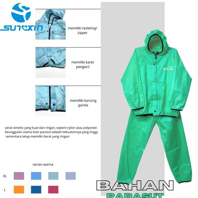 SUNXIN-Jas Hujan 211/ Bahan Taslan  Premium Quality