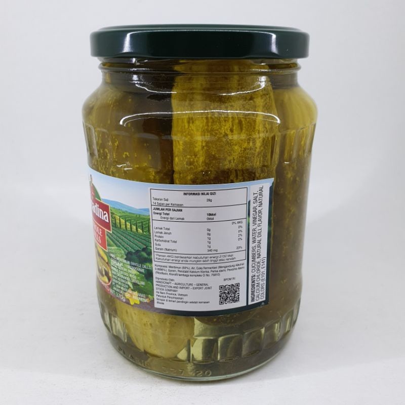 

Whole Dills Pile Contadina 680 Gr / Acar Ketimun