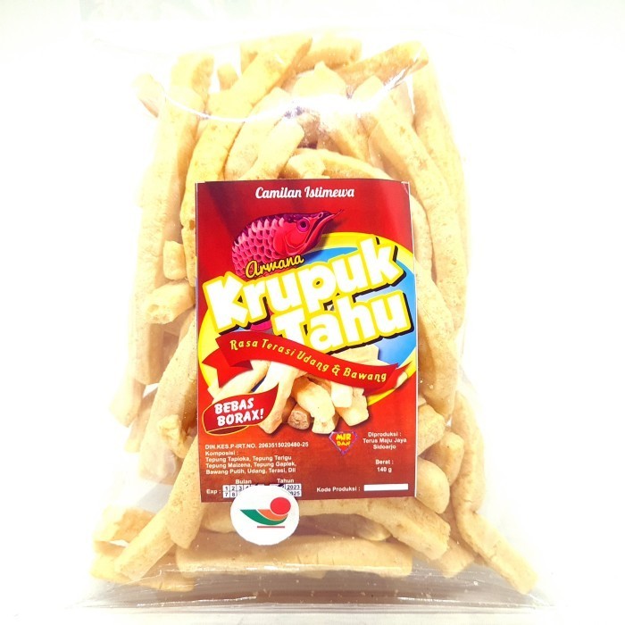 

hanya disini] ARWANA KRUPUK TAHU 140gr STIK ASLI RASA TERASI UDANG & BAWANG KRIPIK