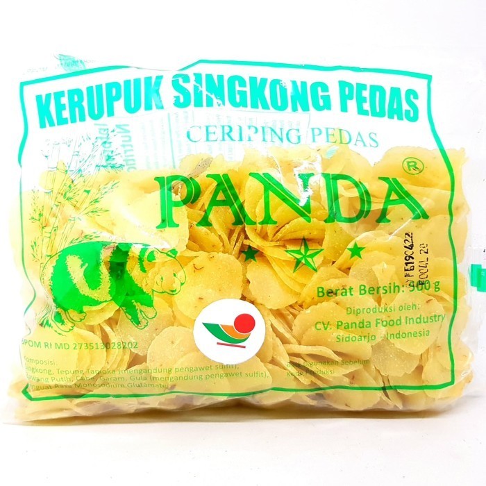 

] PANDA CERIPING SINGKONG PEDAS 500gr CRIPING KRUPUK UNYIL TERMURAH