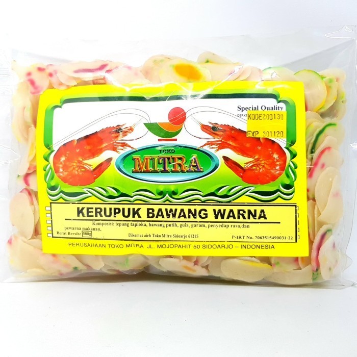 

:::::::] MITRA KERUPUK BAWANG WARNA 500gr KRUPUK OLEH KHAS SIDOARJO JAWA