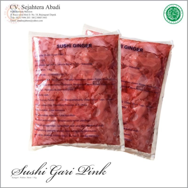 

Sushi Gari Pink Acar Jahe 1 Kg