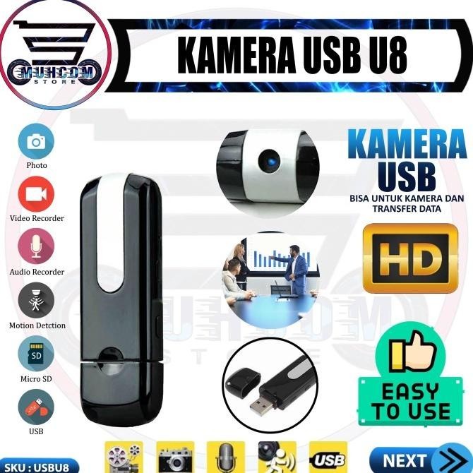 Baru USB U8 Spy Camera U Disk Pengintai Mini Tersembunyi Usb Flash Disk Fla