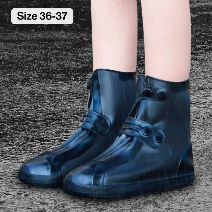 Jas Hujan Pelindung Cover Sepatu Anti Air Shoes PVC Buckle