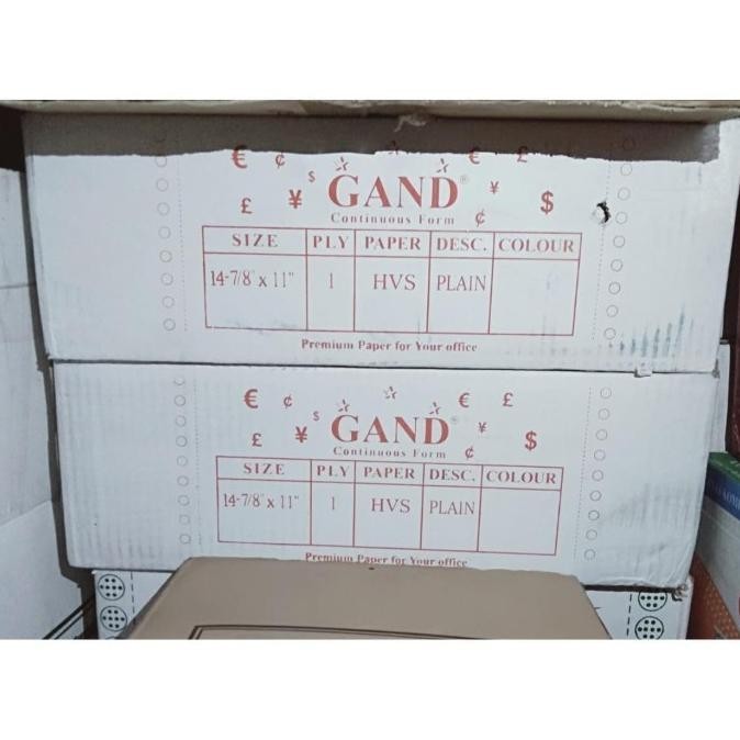 

Continous Form 14 7/8 x 11 1Ply Merk GAND