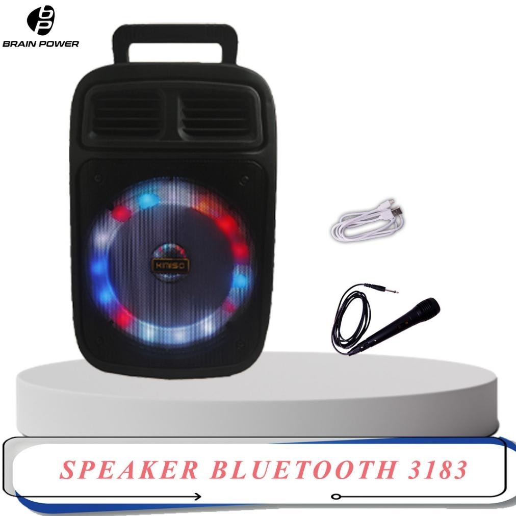 Beli 2 Lebih Murah Brain Power - Kimiso Speaker Bluetooth Kms-3183 Lampu 6.5 Inch Ready