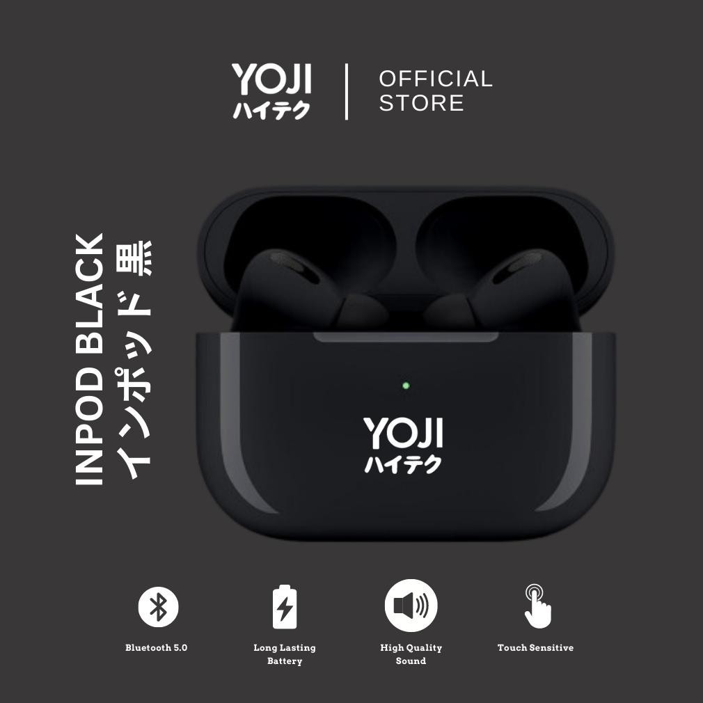 Gratis Ongkir Yoji Inpods 13 Pro Black Headset Bluetooth Tws Ios & Android Inpod Ready