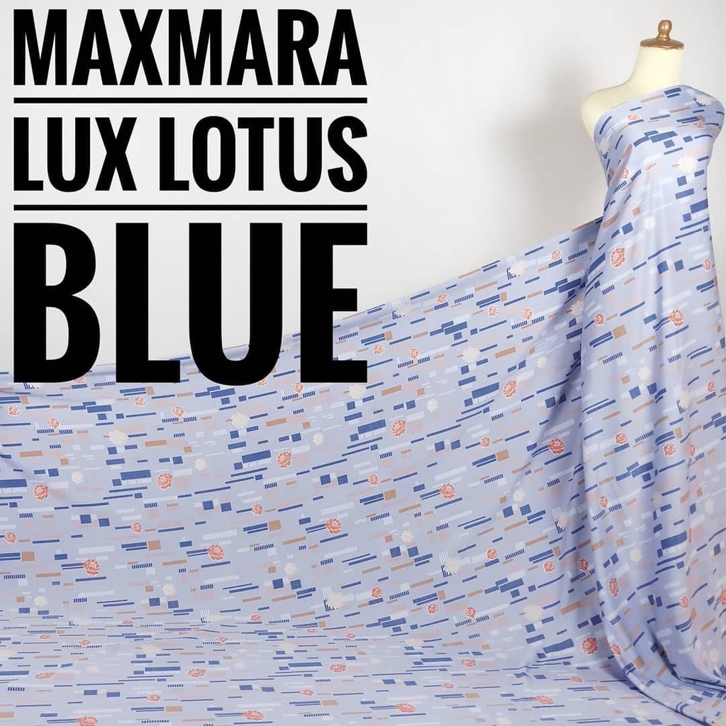 Kain Meteran Maxmara Lux Lotus Blue (0.5M)