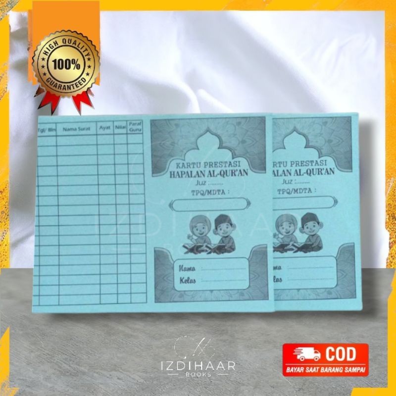 

Kartu Prestasi Hafalan Al-Quran TPQ/MDTA 1 pack isi 50 lembar