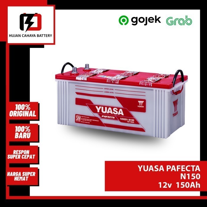 Aki Mobil Yuasa Pafecta N150 / N-150 / N 150 - Aki Tata Lpt 913 Gratis Ongkir
