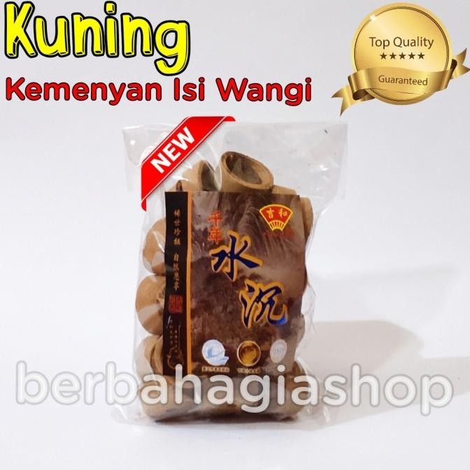 Kualitas terbaik] Hio Dupa Kemenyan Isi Madu Warna Kuning Wangi Harum Menyan Mangkok