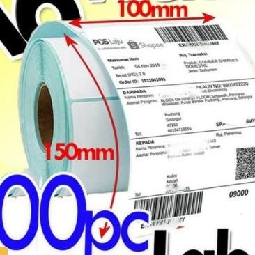 

Kertas Stier Label Xprinter Olshop 100X150 Thermal (300 Pcs)