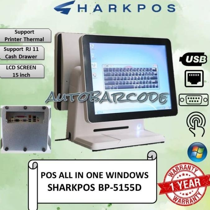 

MESIN KASIR PC ALL ON ONE TOUCHSCREEN 17 INCH WINDOWS BP-5155D